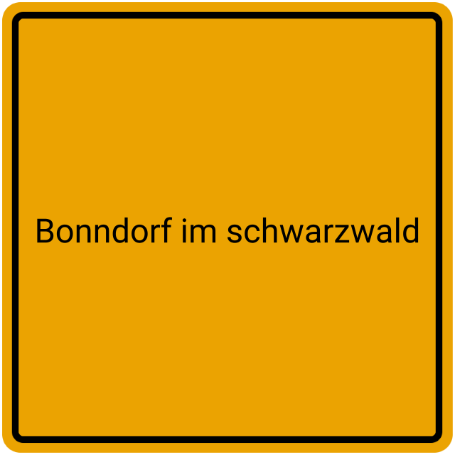 Meldebestätigung Bonndorf im Schwarzwald